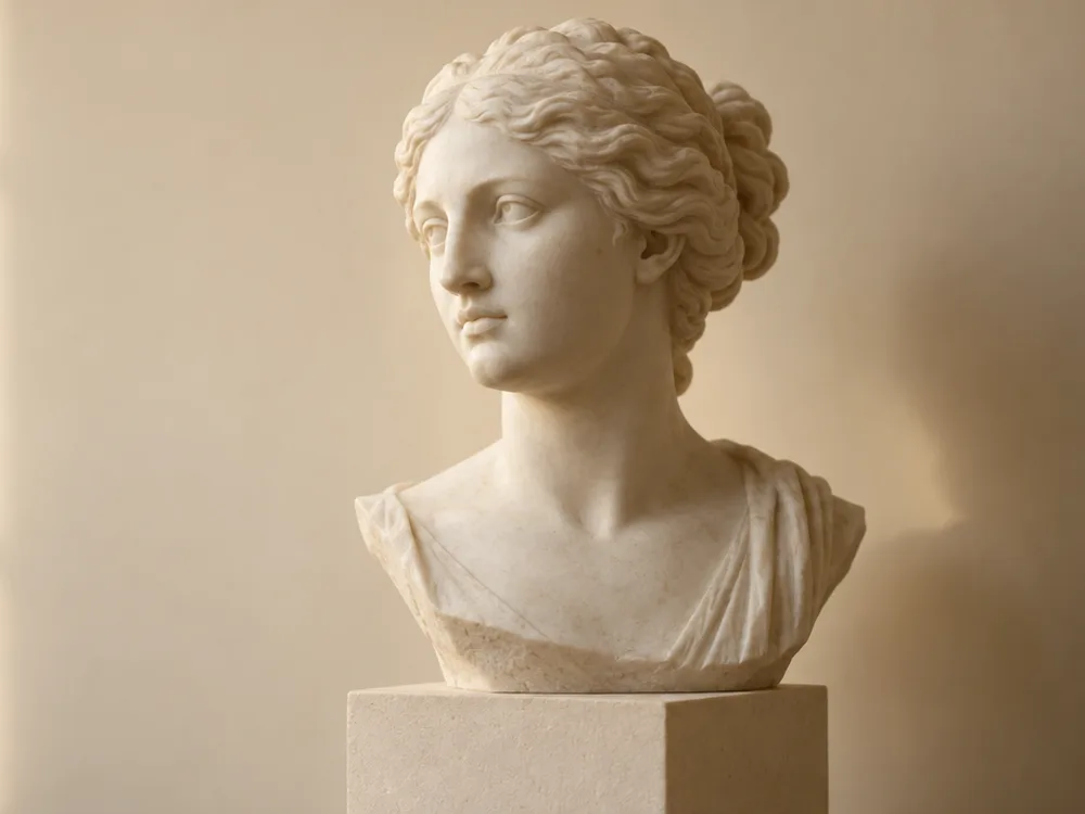 Classical marble bust